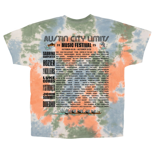Poster Tie Dye Lineup Tee
