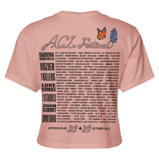 Women's Bluebonnet Lineup Crop Tee