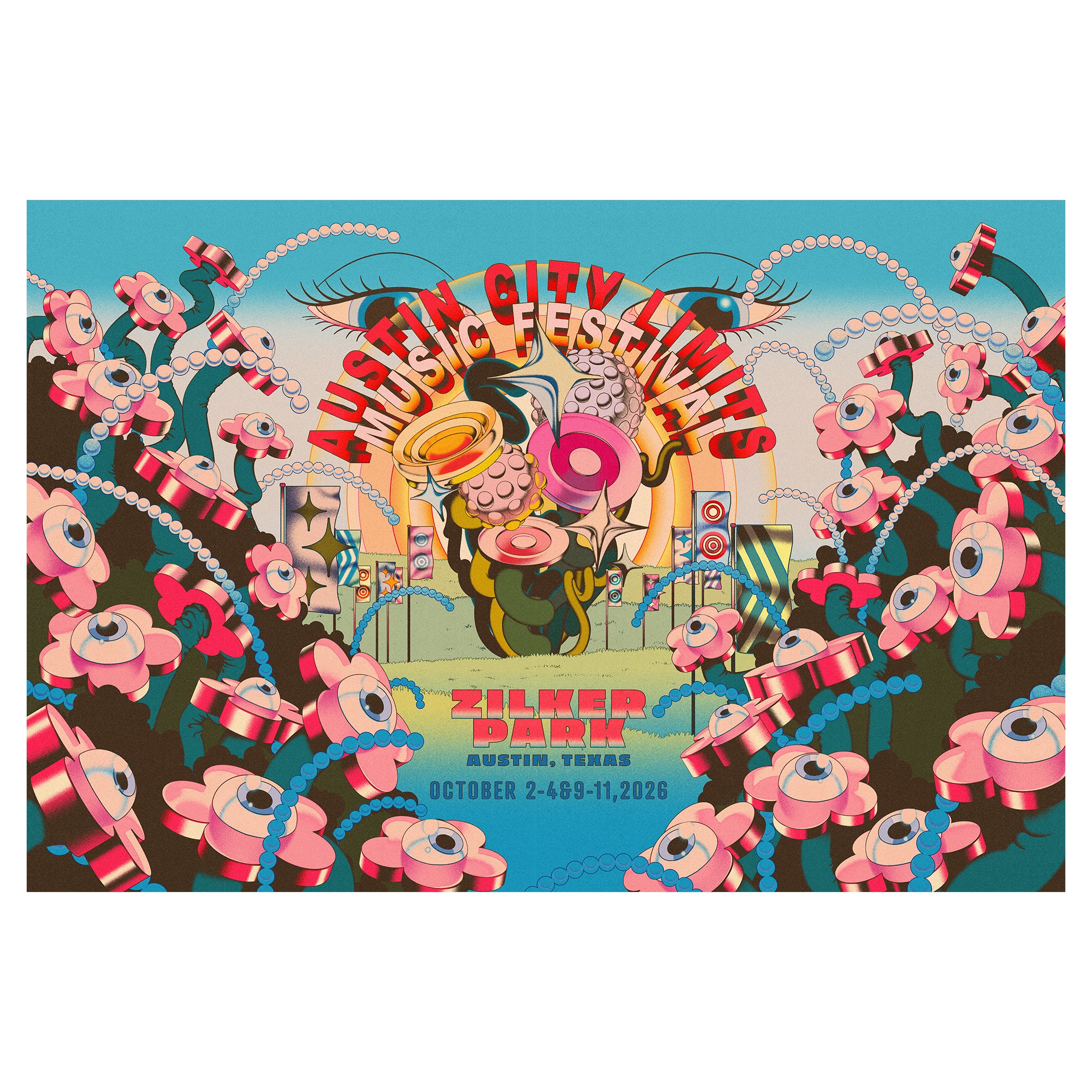 2026 ACL Signed & Numbered Poster – ACL Music Festival