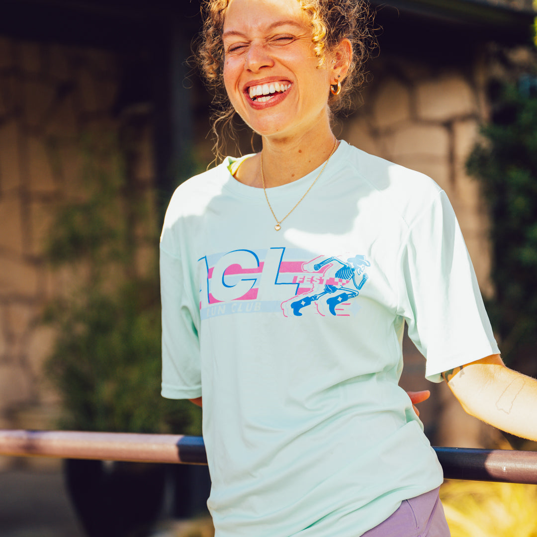 Run Club Skeleton Performance Tee