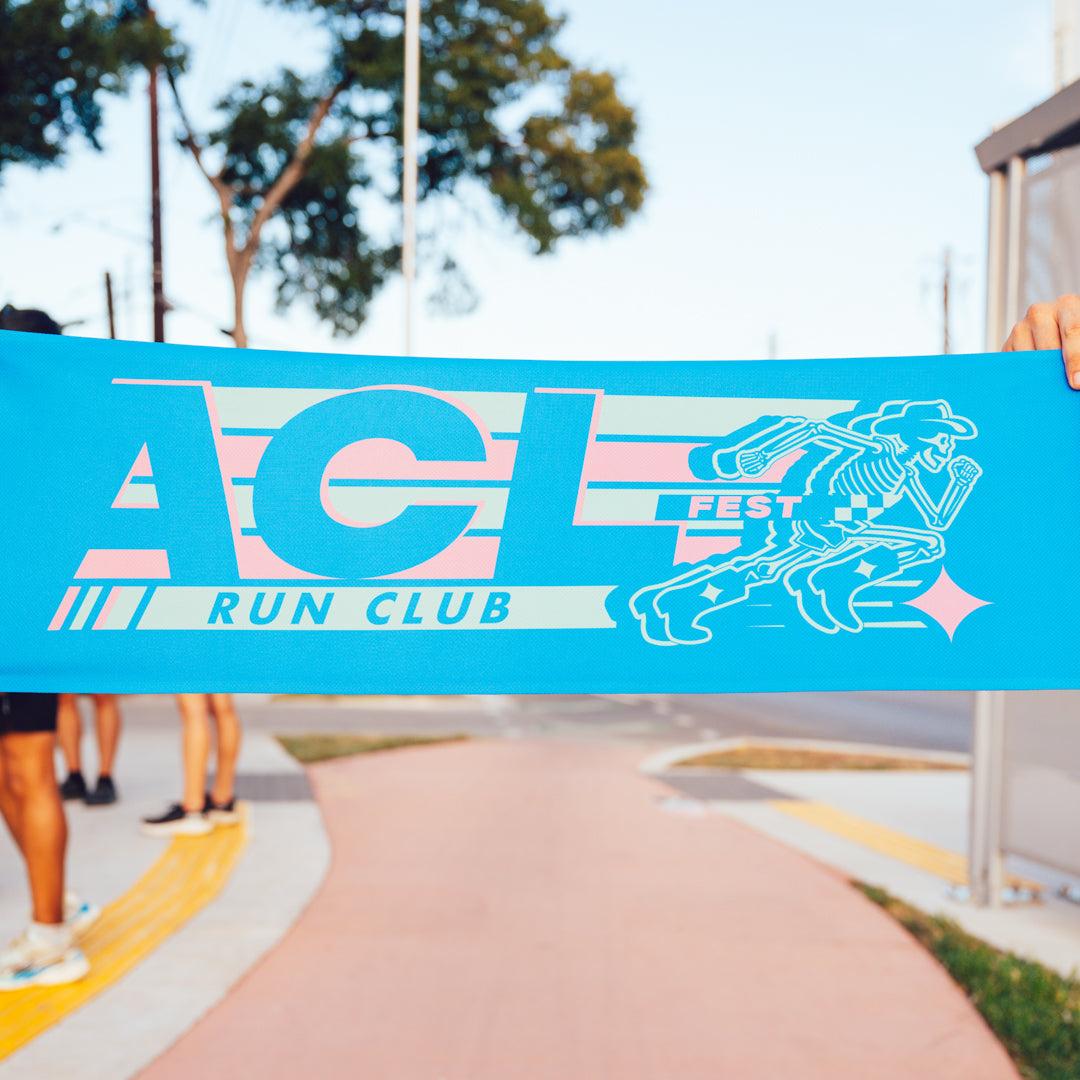 Run Club Skeleton Cooling Towel