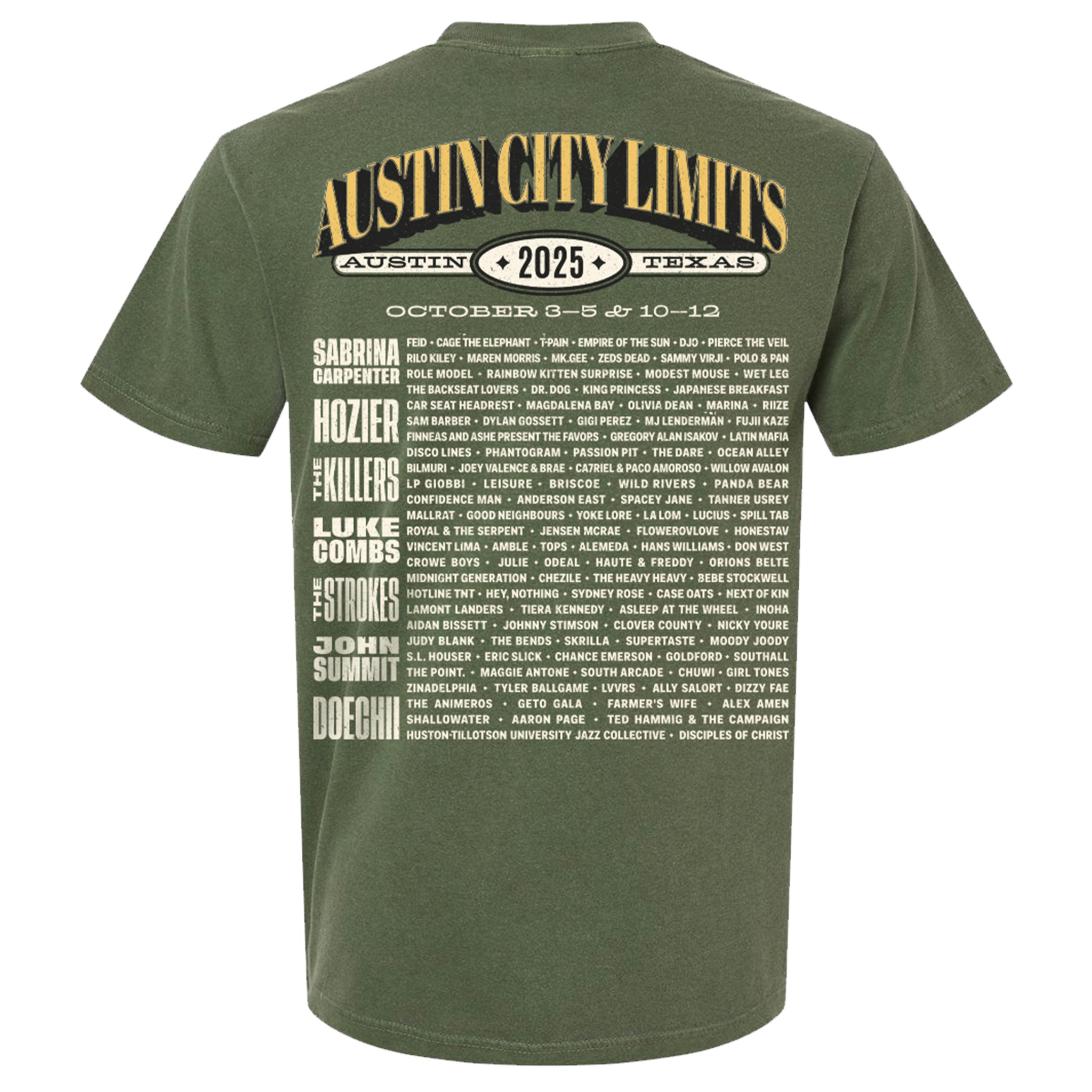 Records Lineup Tee (Pre-order) – ACL Music Festival