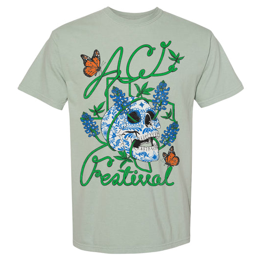 Bluebonnet Skull Lineup Tee