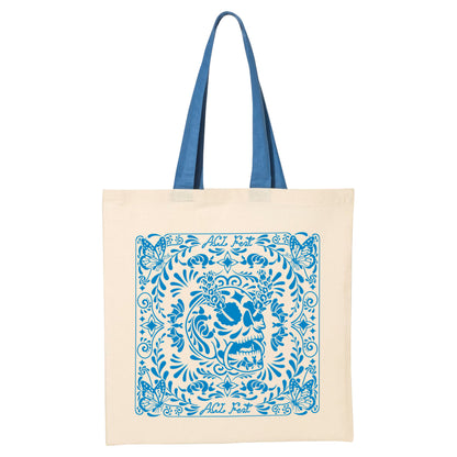 Bluebonnet Skull Tote Bag