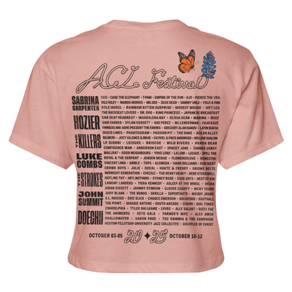 Women's Bluebonnet Lineup Crop Tee