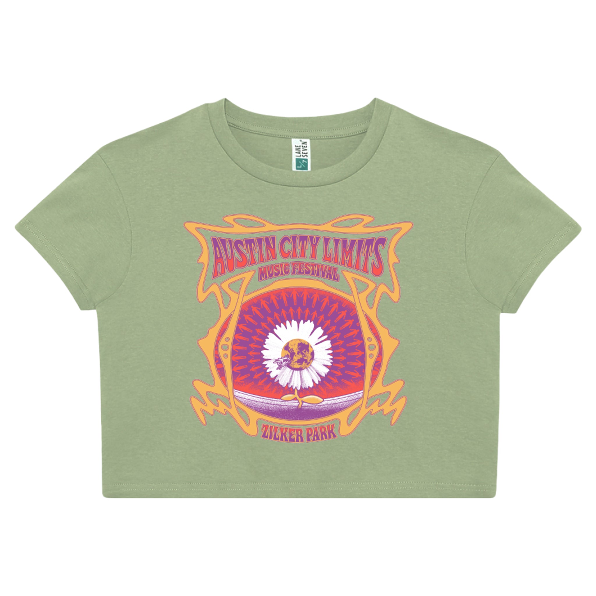Daisy Lineup Crop Tee – ACL Music Festival