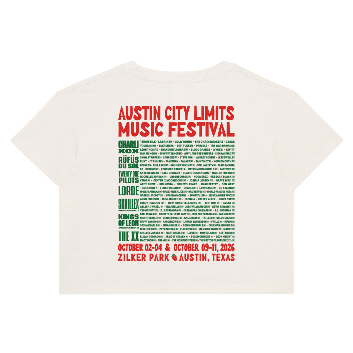Women's Market Crop Lineup Tee