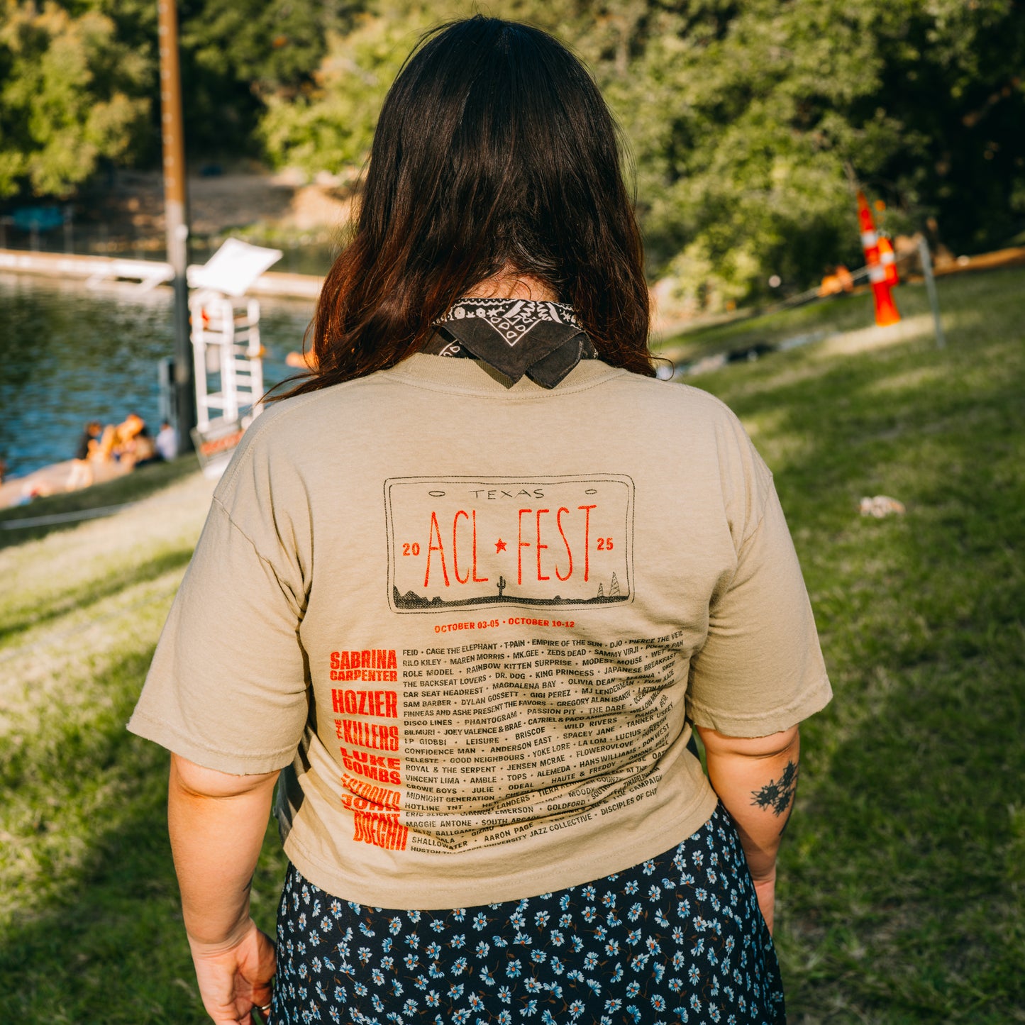 Brandon Maxwell x ACL Fest Lineup Crop Tee