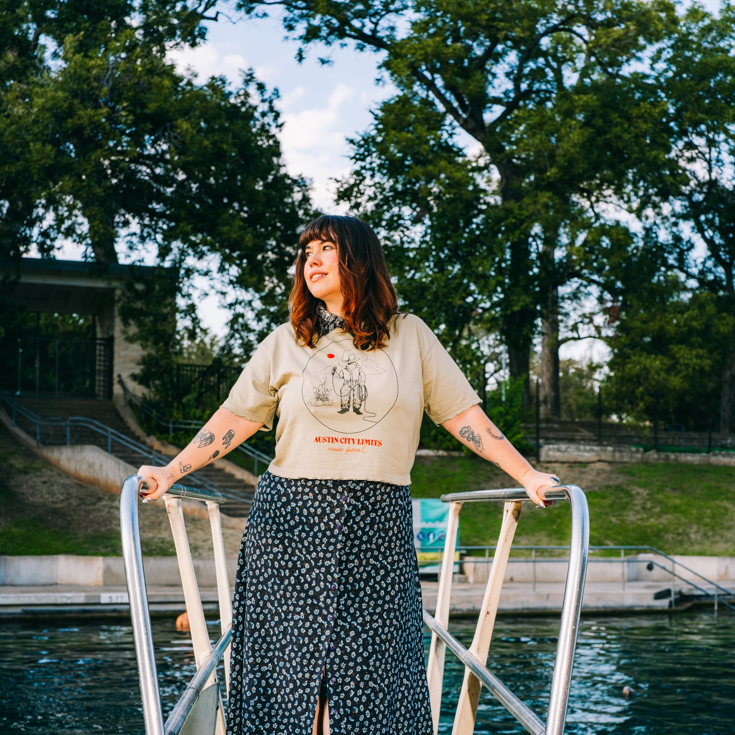 Brandon Maxwell x ACL Fest Lineup Crop Tee