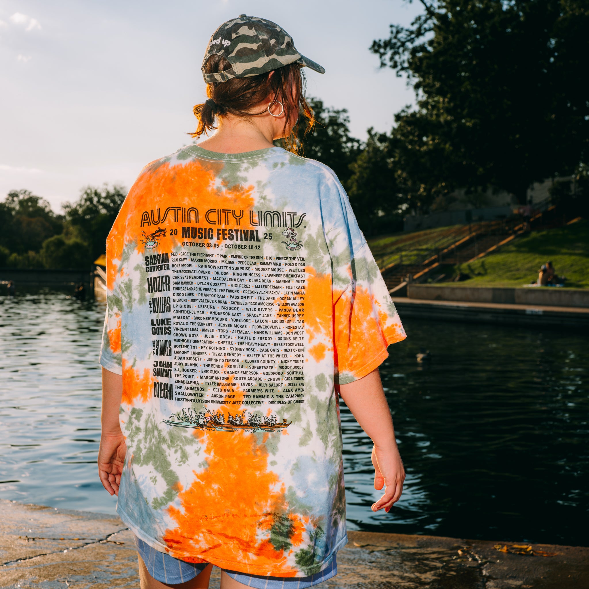 Poster Tie Dye Lineup Tee – ACL Music Festival