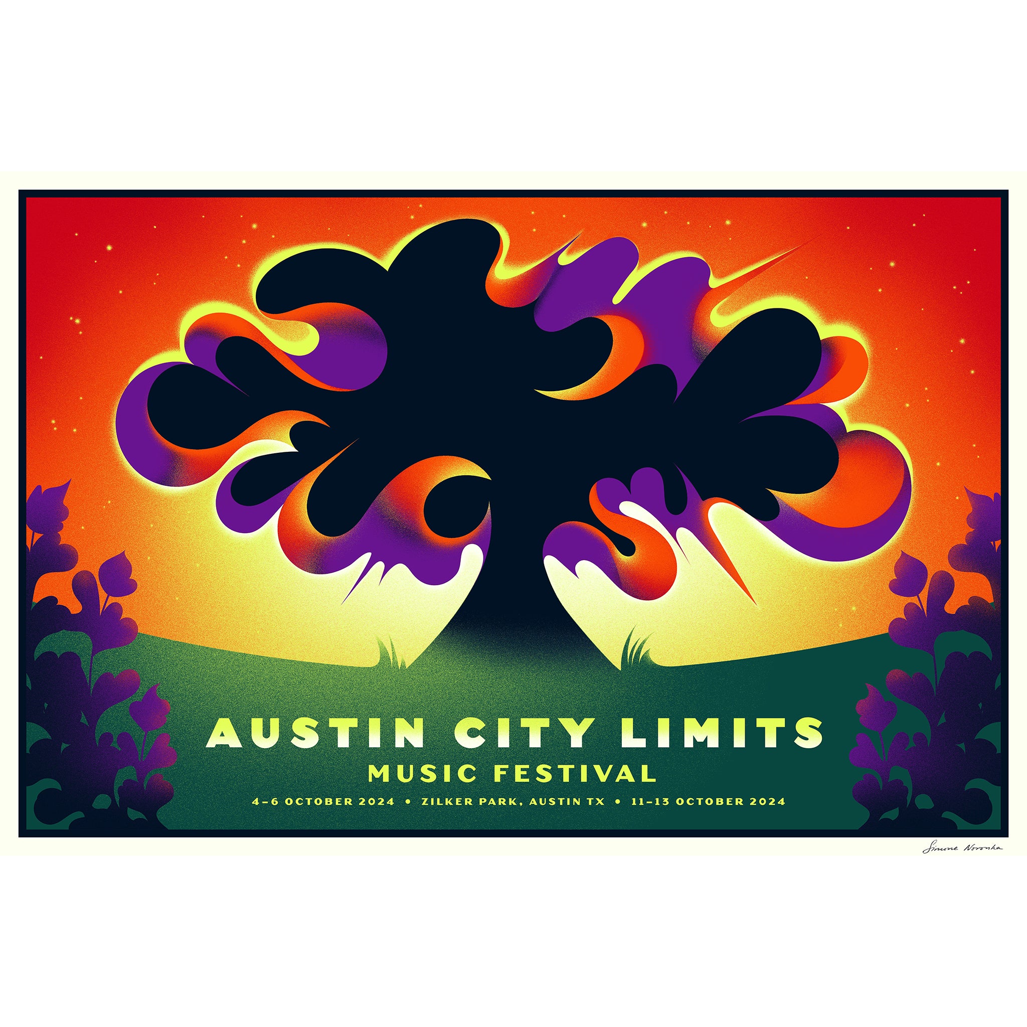 2024 ACL Signed & Numbered Poster – ACL Music Festival