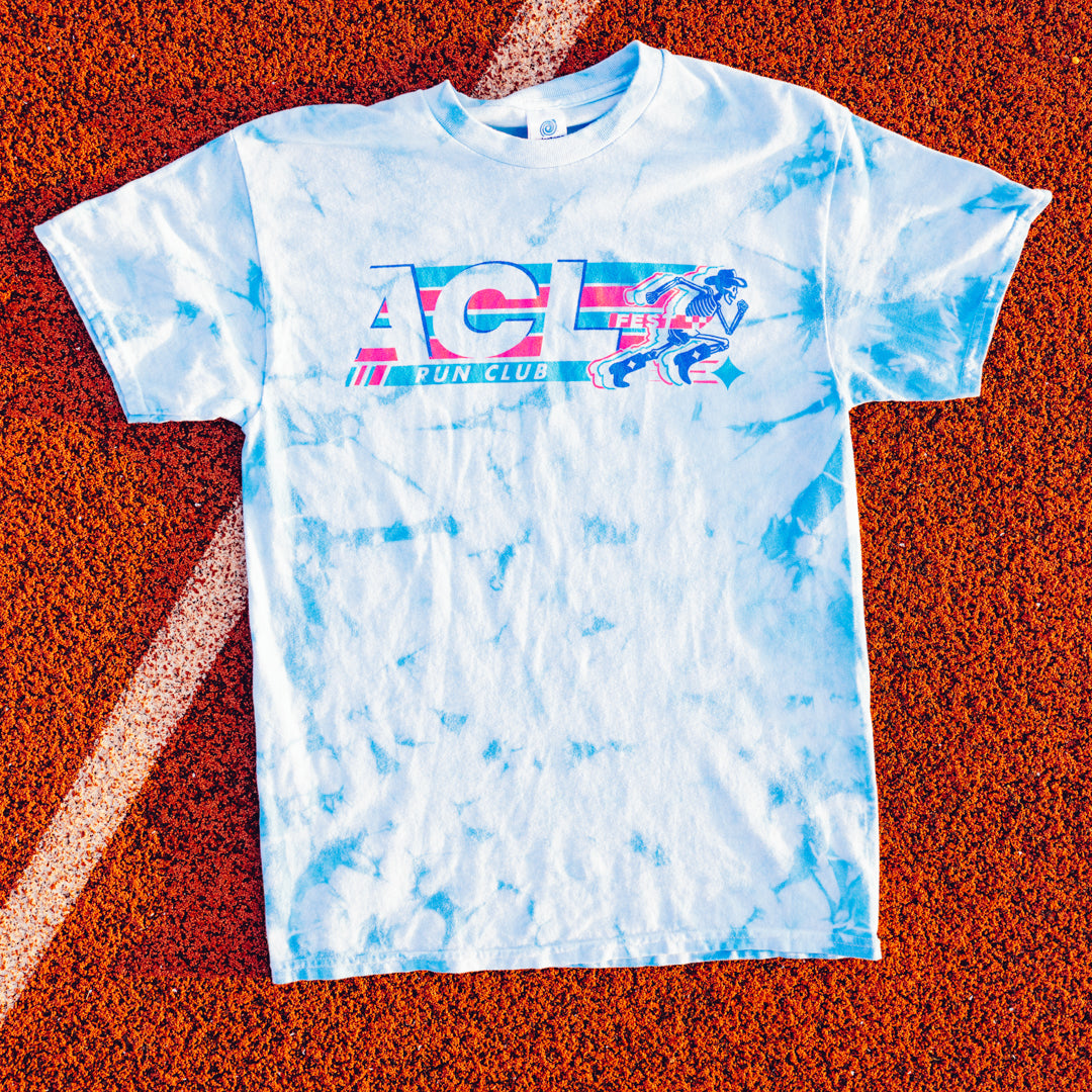 Run Club Skeleton Tie Dye Tee – ACL Music Festival