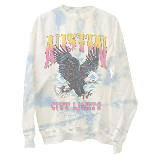 Eagle Tie Dye Pullover Crewneck