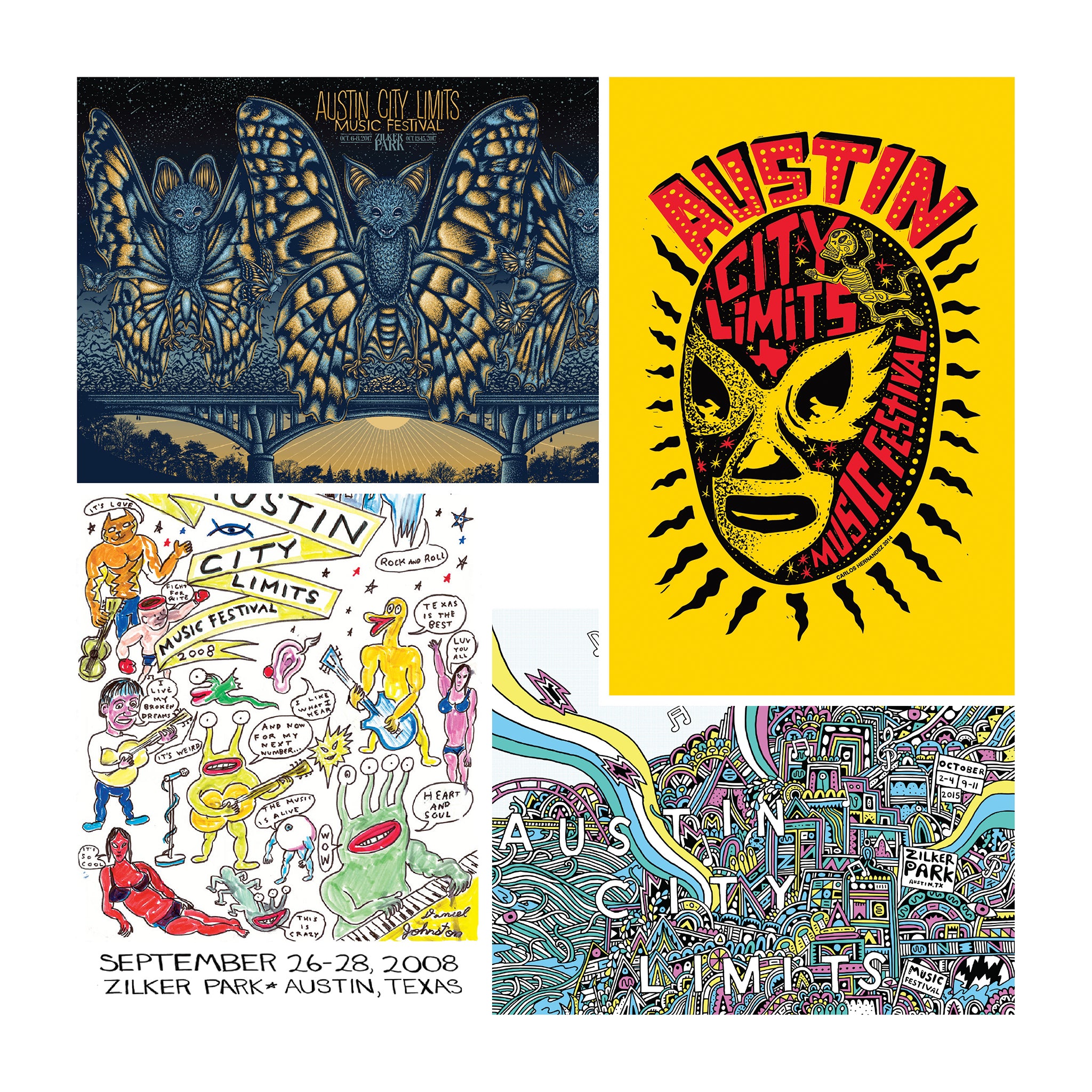 Art Post Card Pack – ACL Music Festival