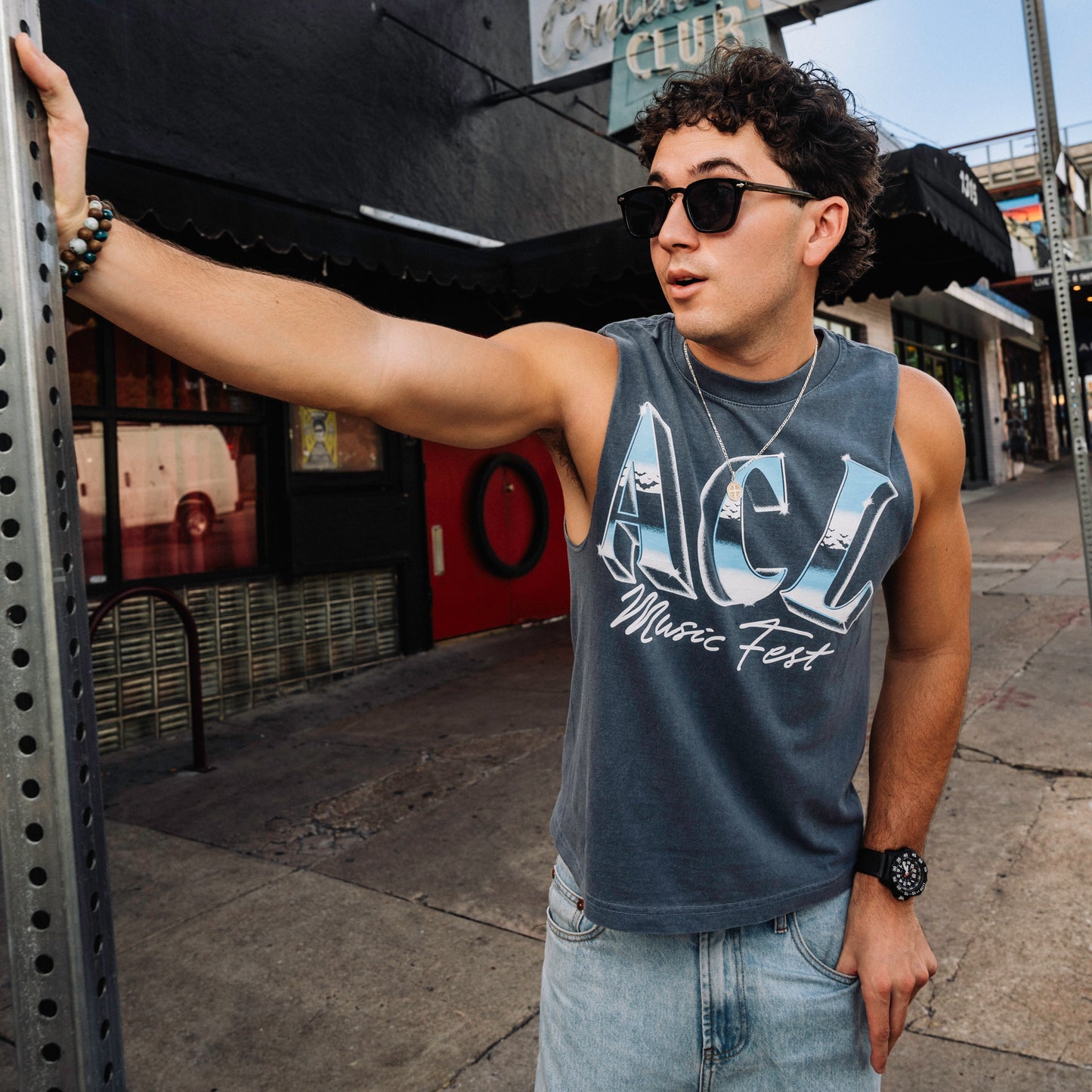Gradient Muscle Tee