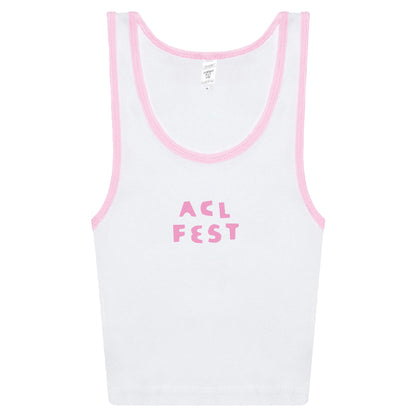 Pink Power Pop Crop Tank (Online Exclusive)