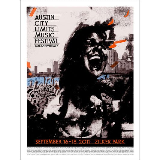 2011 ACL Festival Poster - Felice House Signed & Numbered Silkscreen